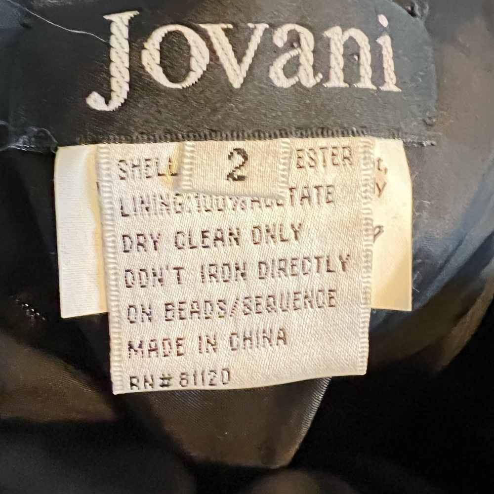 Black evening dress by Jovani - Picture 3 of 3